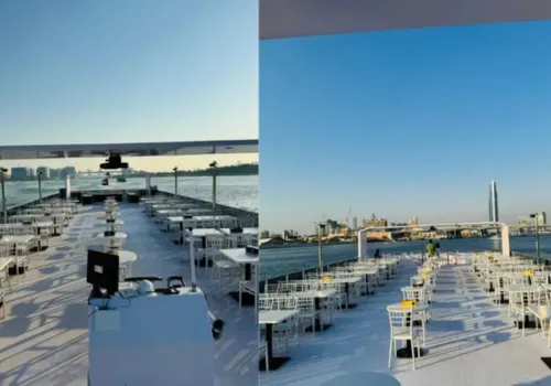 Marina Cruise Dinner - Buffet Setup